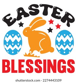 Easter Blessings T-Shirt Design Vector File