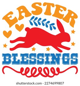 Easter Blessings T-shirt Design Vector File