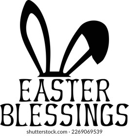 Easter blessings vector graphic t-shirt