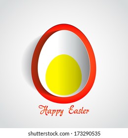 Easter boiled egg - Happy easter card