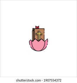 easter book vector icon mbe style