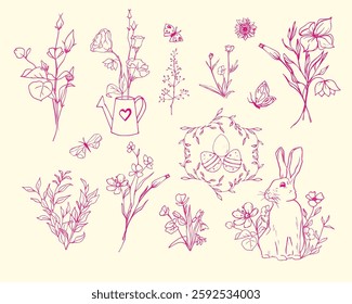 Easter bouquets of spring flowers