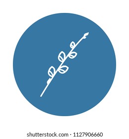 easter branch icon. Element of easter icons for mobile concept and web apps. Badge style easter branch icon can be used for web and mobile apps on white background