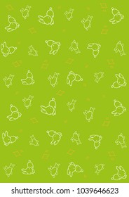 Easter bunnies fresh background
