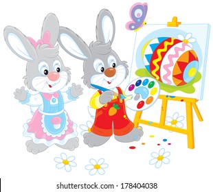 Easter Bunnies painters