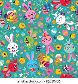 Easter bunnies pattern