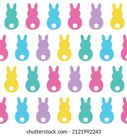 Easter bunnies seamless repeat pattern