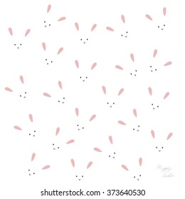 Easter bunnies. Vector illustration