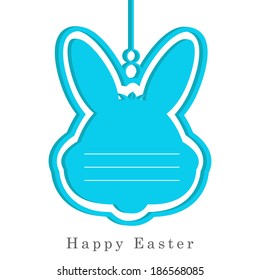 Easter Bunny abstract Tag Background for Easter Sunday