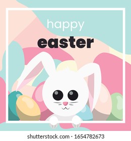Vector de caricaturas animado Easter Bunny. 