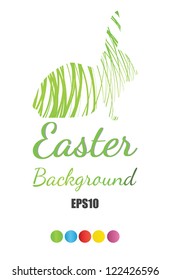 easter bunny background illustration