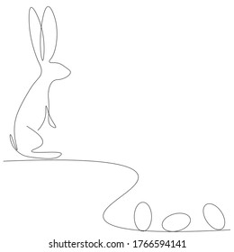 Easter bunny background vector illustration