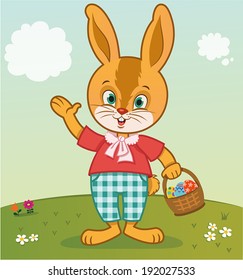 Easter Bunny With A Basket