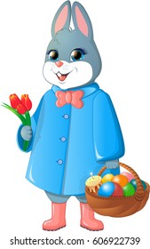 Easter bunny with basket
