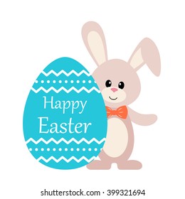easter bunny with big egg