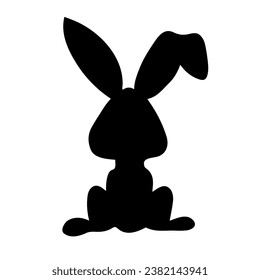 Easter Bunny black colour design