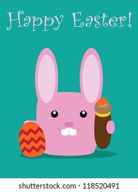 Easter bunny card