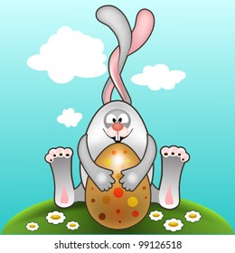 Easter bunny, Easter card