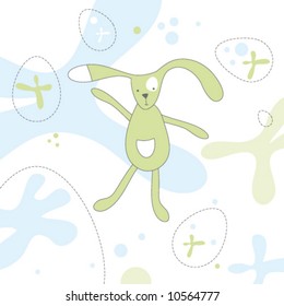easter  bunny - easter card
baby boy shower card, baby invitation card, scrapbook element