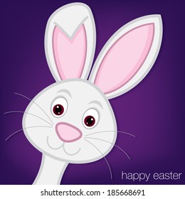 Easter Bunny card in vector format.