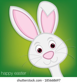 Easter Bunny card in vector format.