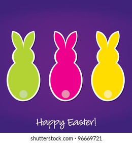 Easter Bunny card in vector format.