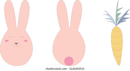 Easter Bunny with a carrot