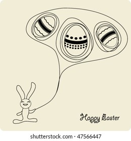 Easter bunny cartoon  - To see similar, please VISIT MY GALLERY.