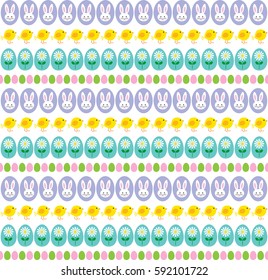 easter bunny chick stripe