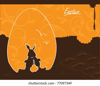Easter Bunny Chocolate Design