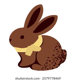 Easter Bunny. Chocolate Bunny. Easter Treats and Chocolate Bunnies. Vector