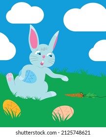 The Easter bunny collects eggs, well, someone wants to distract him from this activity.