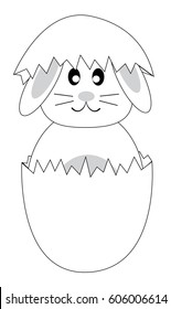 Easter Bunny Coloring Page