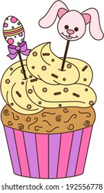 Easter Bunny Cupcake