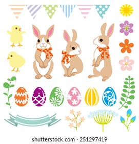 Easter Bunny and Decoration set