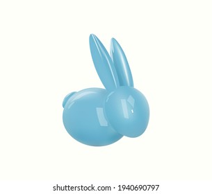 Сolorful Easter bunny. Decorative object for Easter Day. Vector.