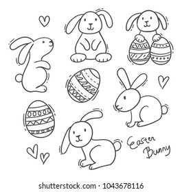 Easter bunny doodle