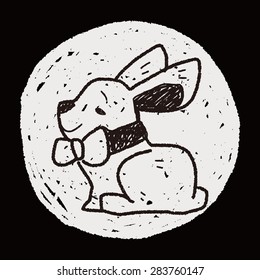 easter bunny doodle