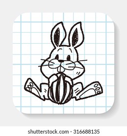 easter bunny doodle