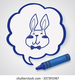 easter bunny doodle
