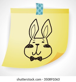 easter bunny doodle