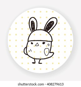 easter bunny doodle