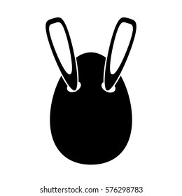 easter bunny ears in egg pictogram