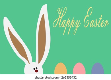 Easter Bunny Ears. Funny bunny.