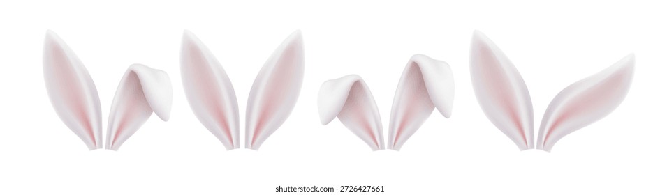  Osterhäschen Ohren Stirnband Set mit niedlichen Kaninchen Accessoires und festliche Dekorationen für Frühlingsfeiern und fröhliche Feiertage Kostüm Designs.