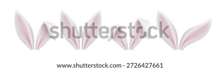  Easter bunny ears headband set with cute rabbit accessories and festive decorations for spring celebration parties and joyful holiday costume designs.
