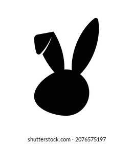 Easter bunny ears icon design isolated on white background