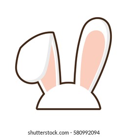 easter bunny ears icon vector illustration eps 10