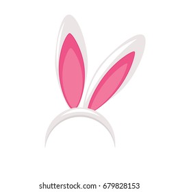 Easter Bunny Ears Mask Vector Realistic Stock Vector (royalty Free 