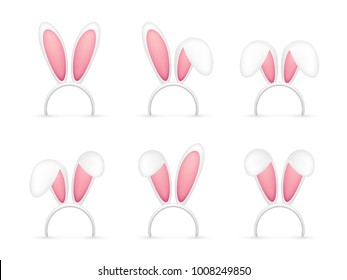 Cute Bunny Ears Nose Filter Set Stock Vector (Royalty Free) 1524025439 ...